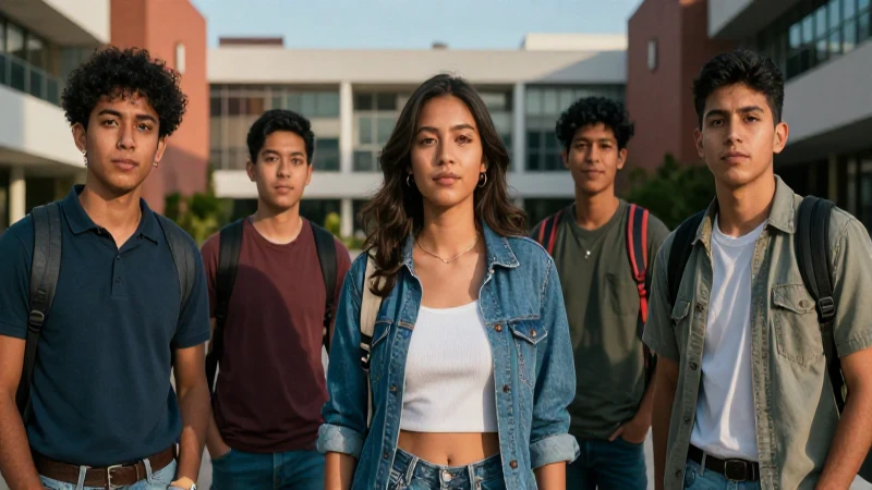 Jóvenes mexicanos brillan en un campus vibrante