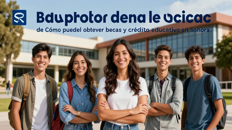 Portada vibrante sobre becas en Sonora