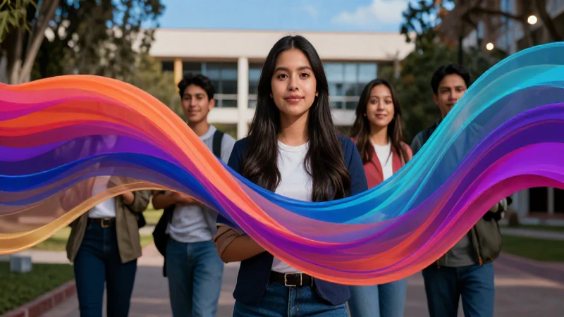 Estudiante mexicano y éxito académico en la universidad moderna