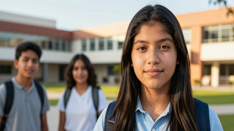 Estudiante mexicano brillante, moderno y profesional