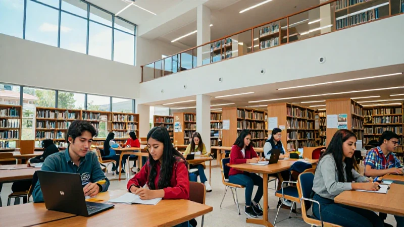 Jóvenes universitarios mexicanos en campus aspiracional