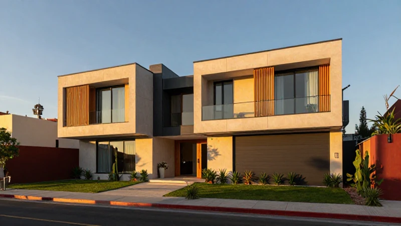 Lujosa casa moderna en Querétaro al atardecer