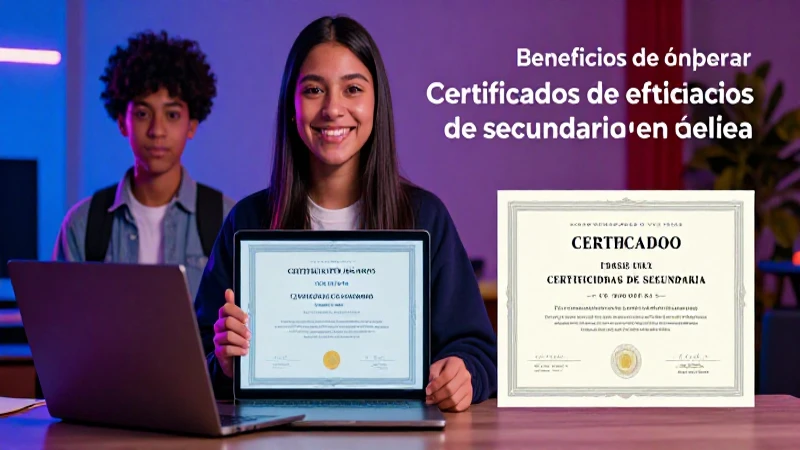 Dónde puedo encontrar imágenes de certificados de secundaria 3 Logro académico digital en secundaria