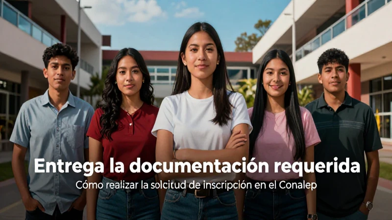 Paso tres: Entrega documentación para la inscripción Conalep