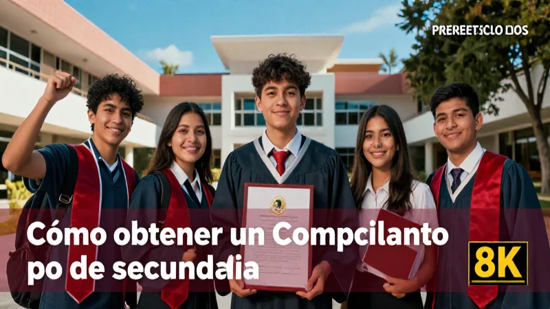 Obtén tu comprobante de estudios de secundaria