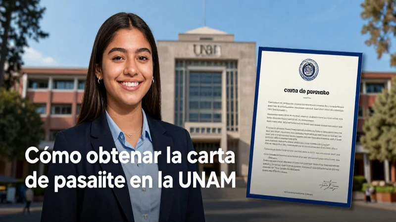 Cómo conseguir tu carta de pasante en la UNAM