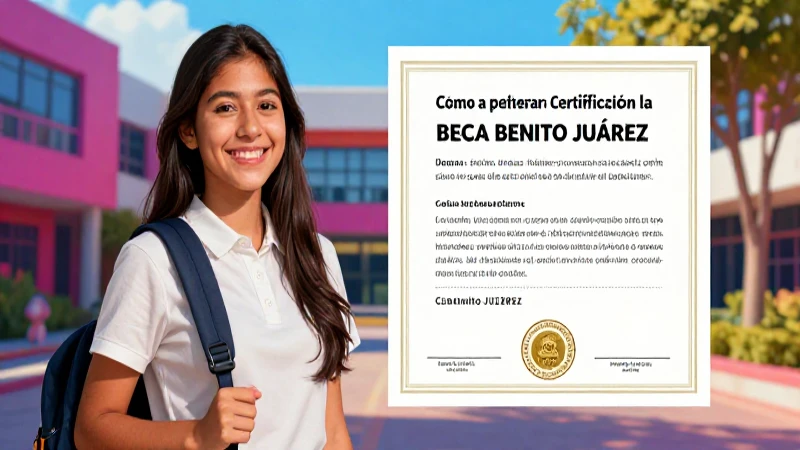 Cómo obtener la certificación de la Beca Benito Juárez 2 Solicita tu beca Benito Juárez con facilidad