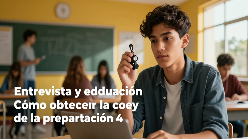 Estudiante mexicano obteniendo clave de preparatoria