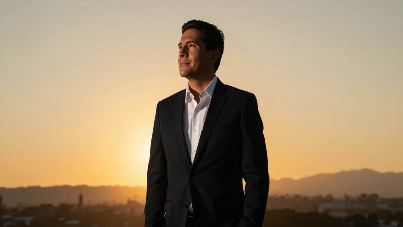 Profesional mexicano con esperanza en el futuro