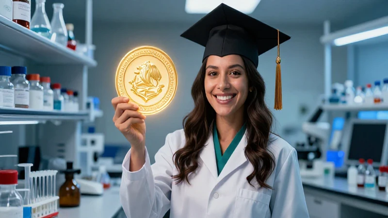 Logro académico mexicano con estilo visual impactante