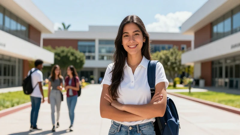 Cuáles son los pasos para saber si he obtenido una beca 72 Joven estudiante mexicana sonríe con éxito en campus