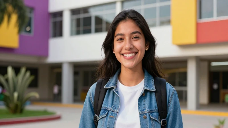 Cuáles son los pasos para saber si he obtenido una beca 74 Estudiante alegre en entorno vibrante