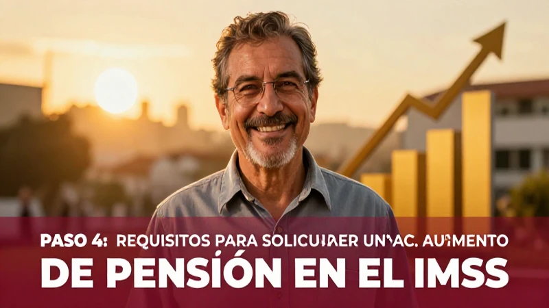 Requisitos para aumentar tu pensión IMSS