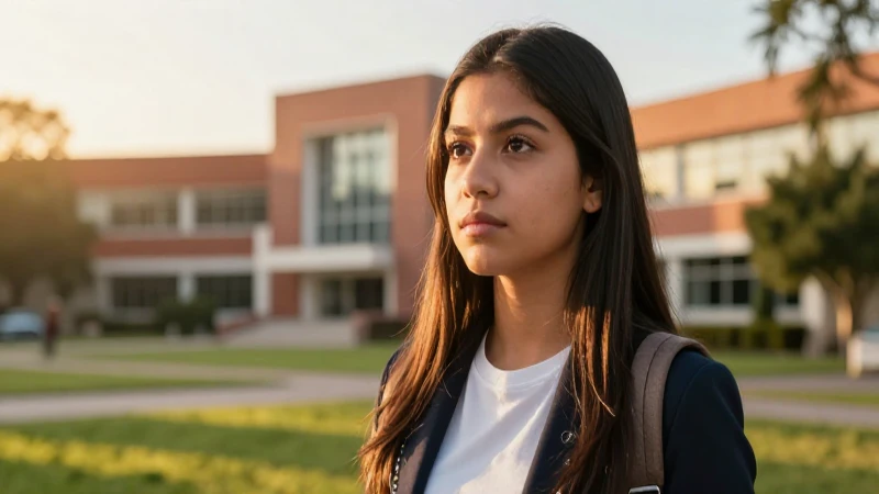 Estudiante mexicana determinada buscando progreso