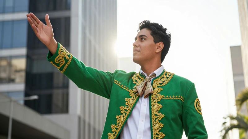 Cómo solicitar el pago de bienestar por discapacidad 72 Joven mexicano vibrante bajo luz dorada