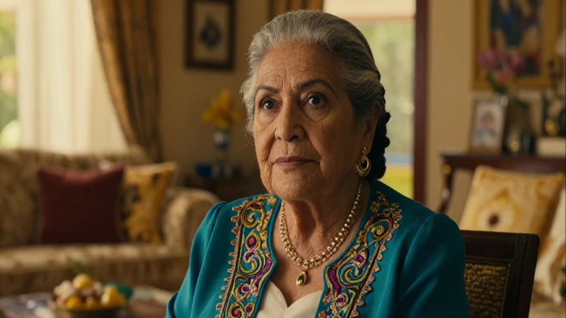 Retrato dignísimo de mujer mexicana en luz dorada