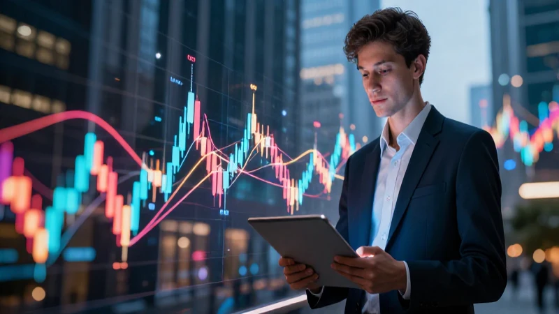 Éxito financiero moderno en imagen cinematográfica detallada