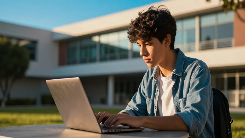 Estudiante estudia USICAMM con éxito y enfoque