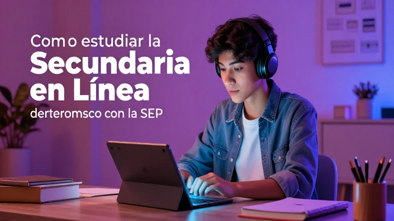 Aprovecha la secundaria en línea con éxito y tecnología