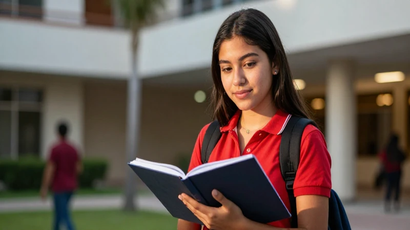 Joven mexicano estudiando en campus, fotografía profesional