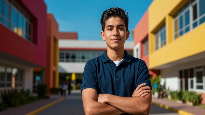 Estudiante mexicano triunfa en universidad moderna