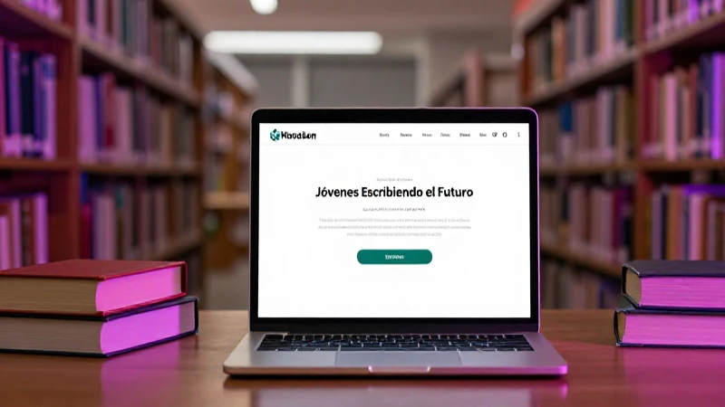 Estudiante universitario inicia sesión en biblioteca