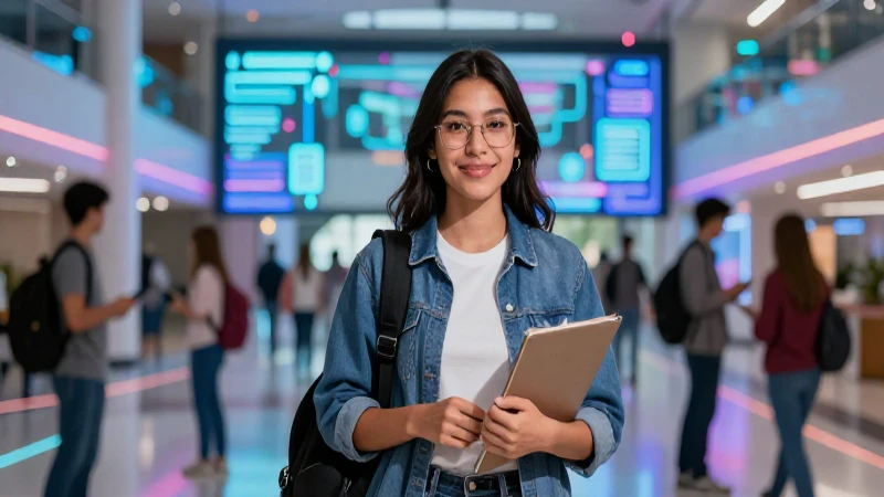 Joven mexicano triunfa en campus universitario moderno
