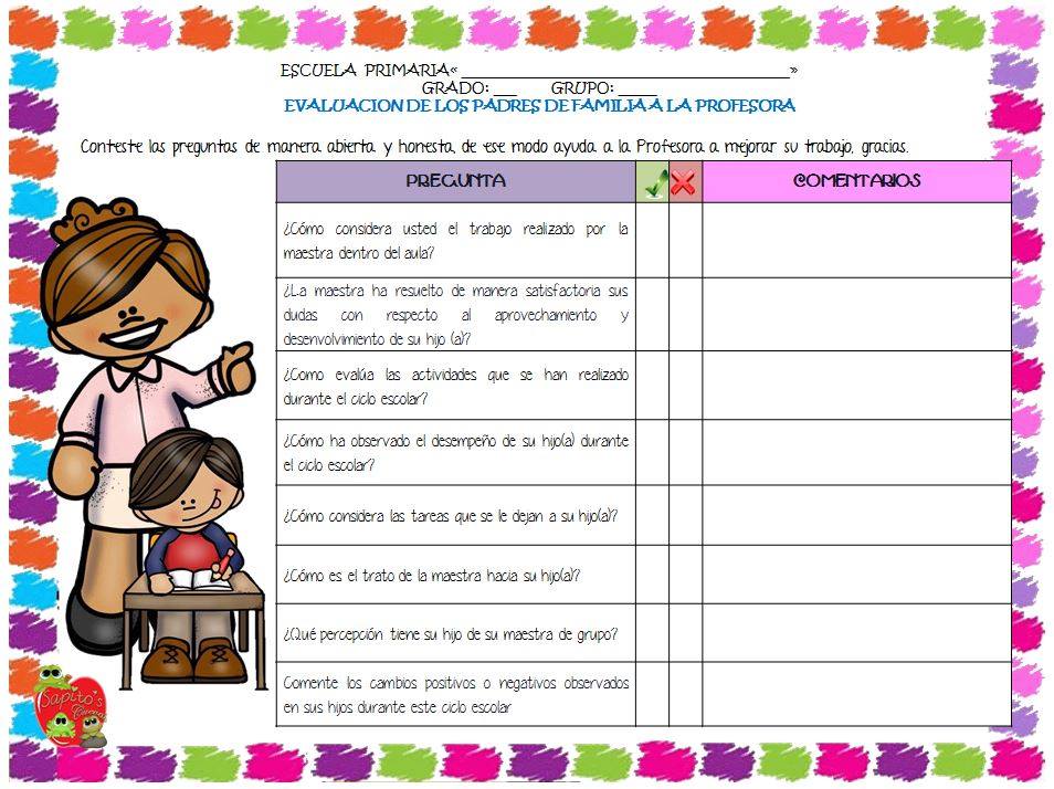 Guía de cartillas de evaluación preescolar: para padres y maestros