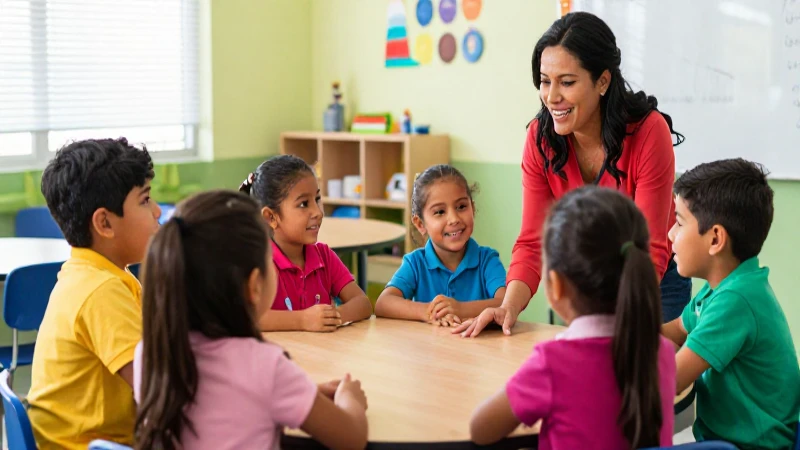 Niños mexicanos alegres en aula vibrante