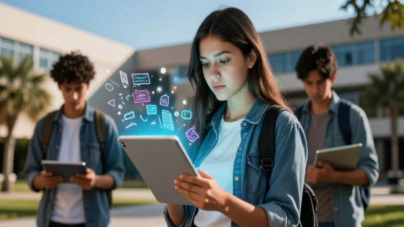 Estudiante mexicano estudia tecnología en campus