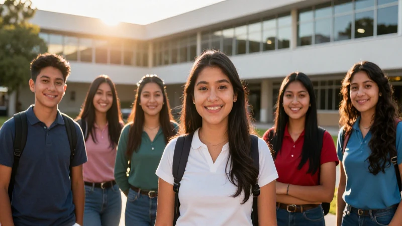 Estudiantes mexicanos son la protagonista de un campus luminoso