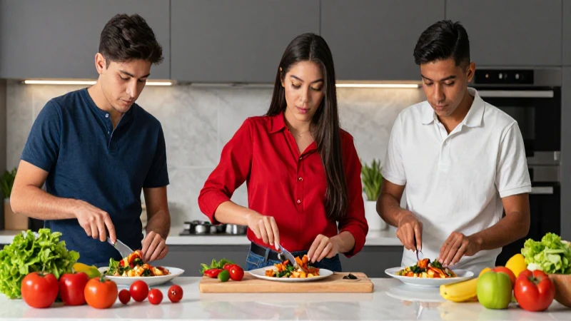 Estudiantes mexicanos cocinan platillos gourmet