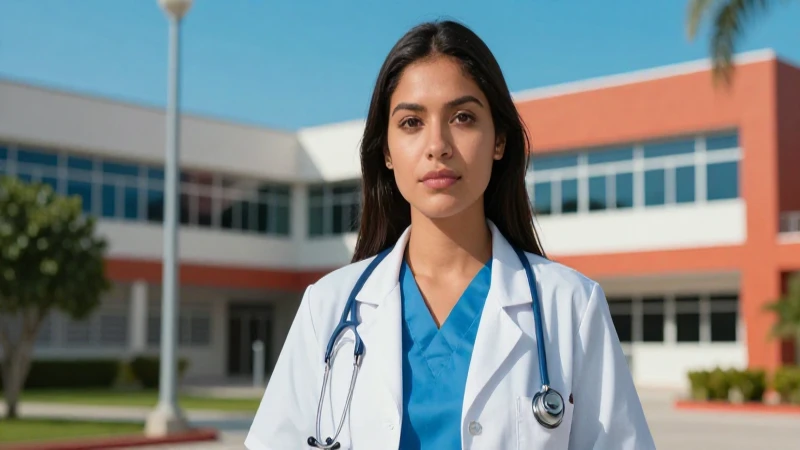 Joven médico mexicano, fotografía profesional impactante