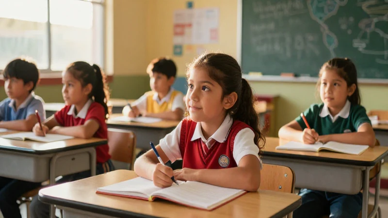 Niños mexicanos felices logran éxito académico
