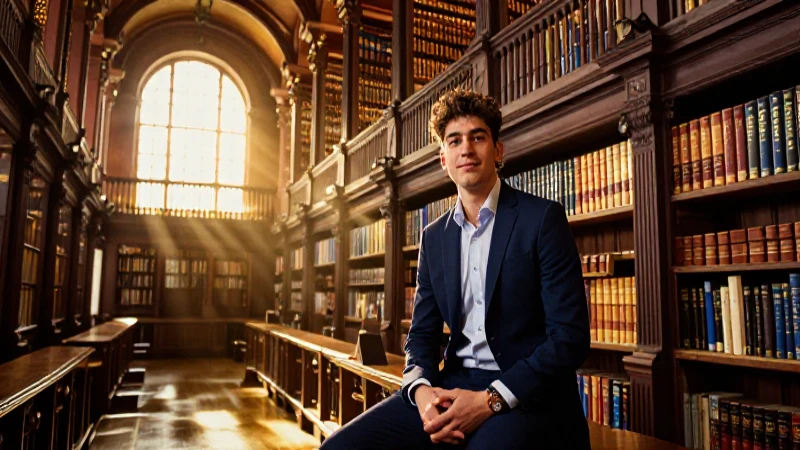 LSE: Retrato profesional de graduado en biblioteca