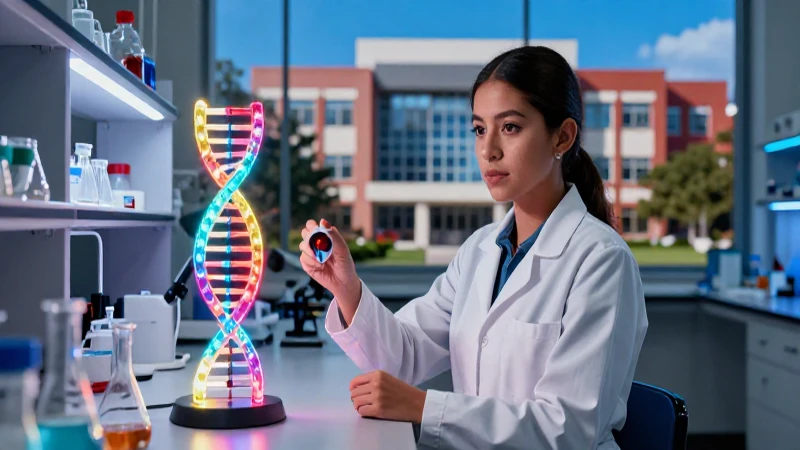 Investigador mexicano en laboratorio de alta tecnología