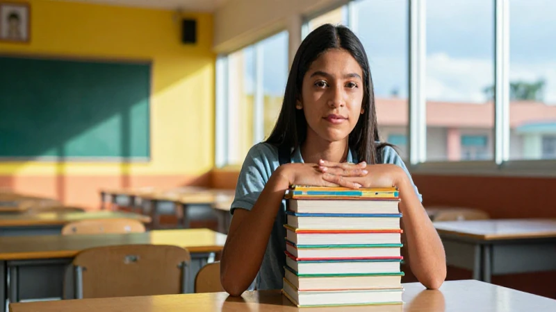 Estudia libros INEA en su aula moderna