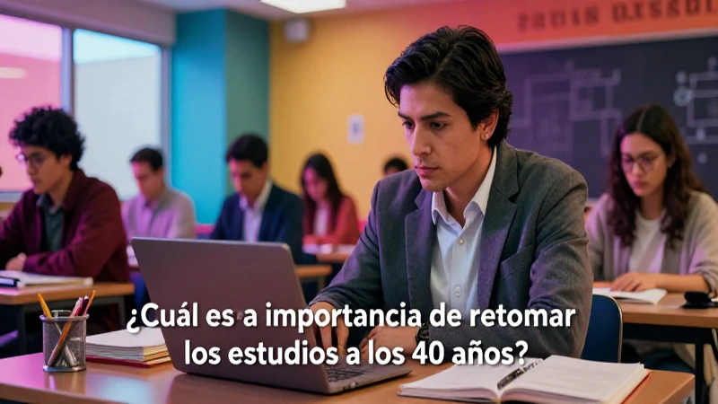 Estudiar a los 40 fomenta el crecimiento personal