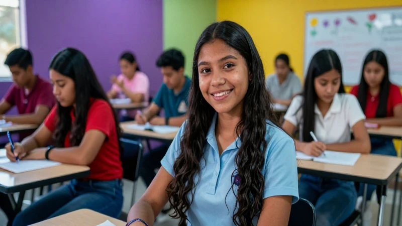 Jóvenes mexicanos en formación técnica vibrante