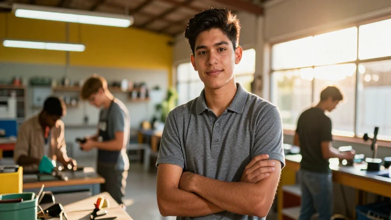 Joven mexicano: ambición y progreso laboral