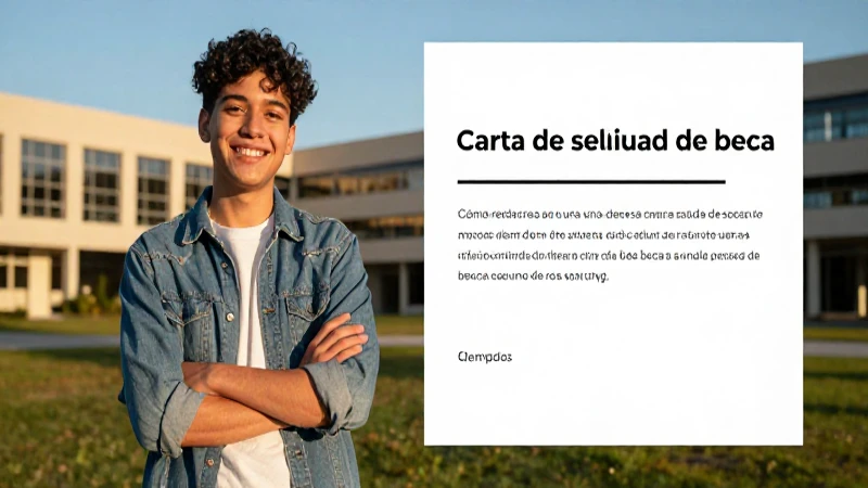 Consejos para escribir cartas de beca