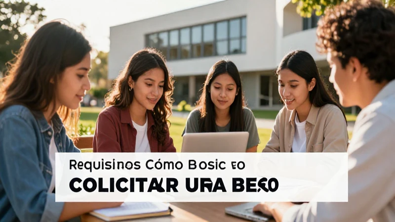 Imagen profesional sobre solicitud de becas