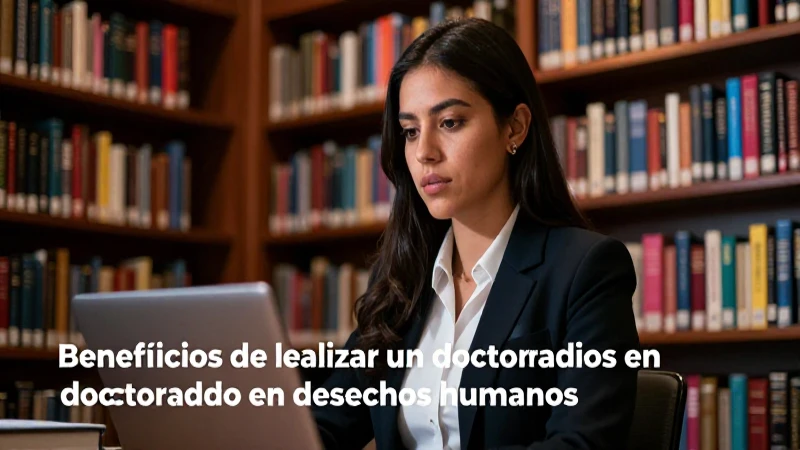Doctorado en Derechos Humanos: Opciones y Beneficios