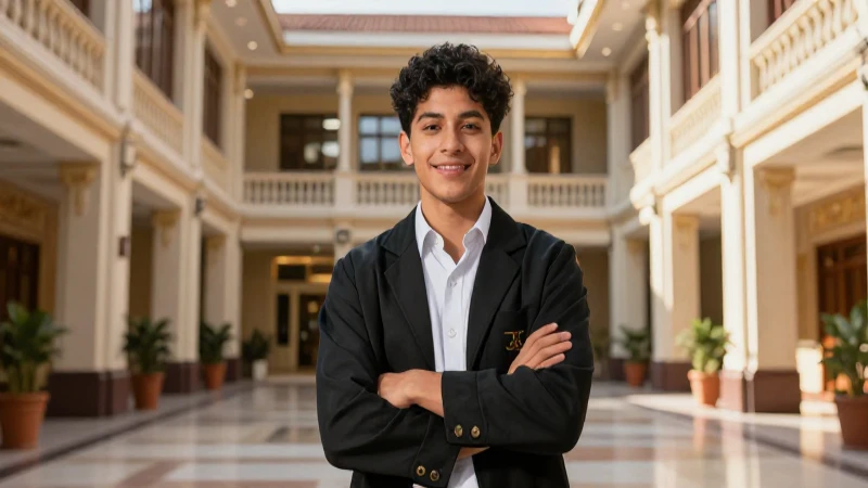 Estudiante mexicano en universidad de lujo