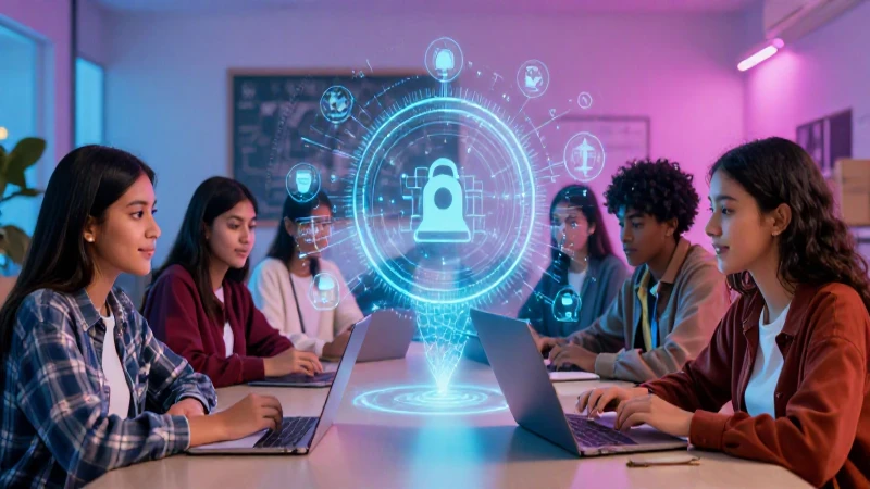 Estudiante mexicano y aprendizaje digital brillante