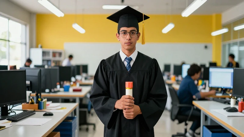 Graduado mexicano en taller profesional moderno