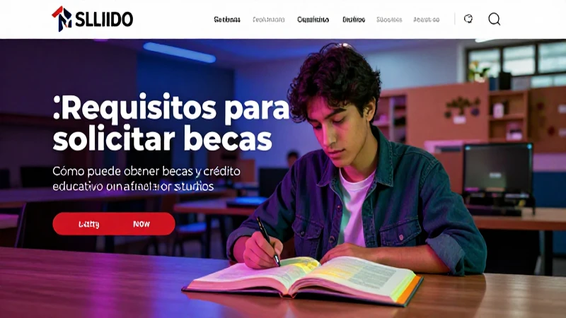 Joven estudiante mexicano buscando becas educativas