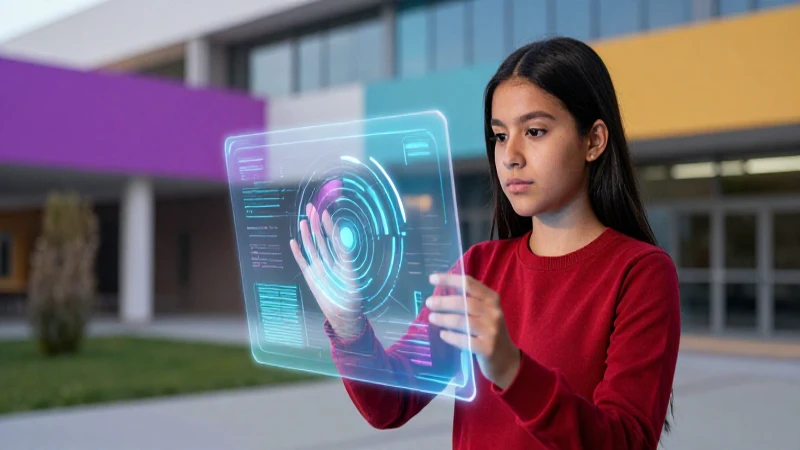 Estudiante mexicano aprende con holograma vibrante