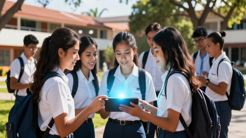 Estudiantes mexicanos colaboran con tecnología digital