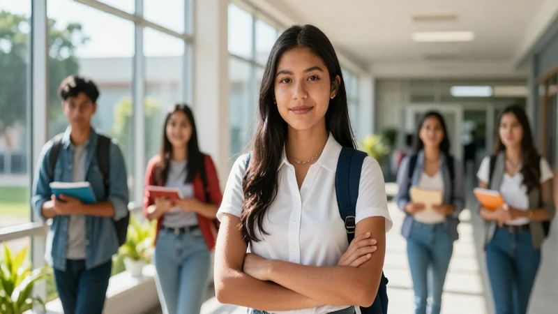 Joven mexicano, éxito y progreso académico